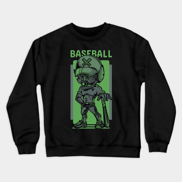 Baseball Crewneck Sweatshirt by Sabahmd